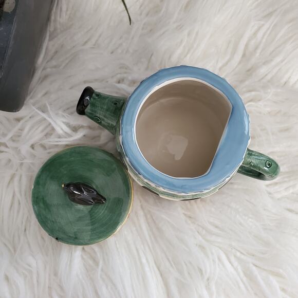 Vintage Debbie Mumm Sakura China Ceramic Birdhouse Teapot - Picture 6 of 9